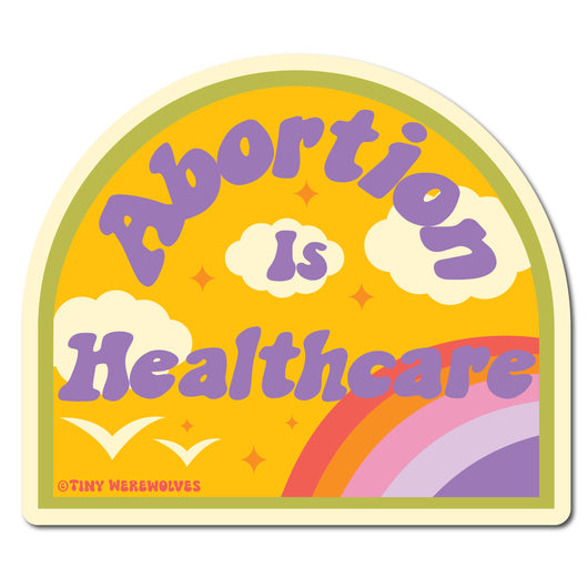 Based in Chicago by queer artist & designer Kayla Pekkala - Tiny Werewolves | Pro Choice Sticker 3-Pack in | Shop to get your Sticker with collections featuring retro-inspired designs infused with social commentary art, highlighting modern social & current events.